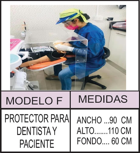 Protección de Acrilico Para Dentistas